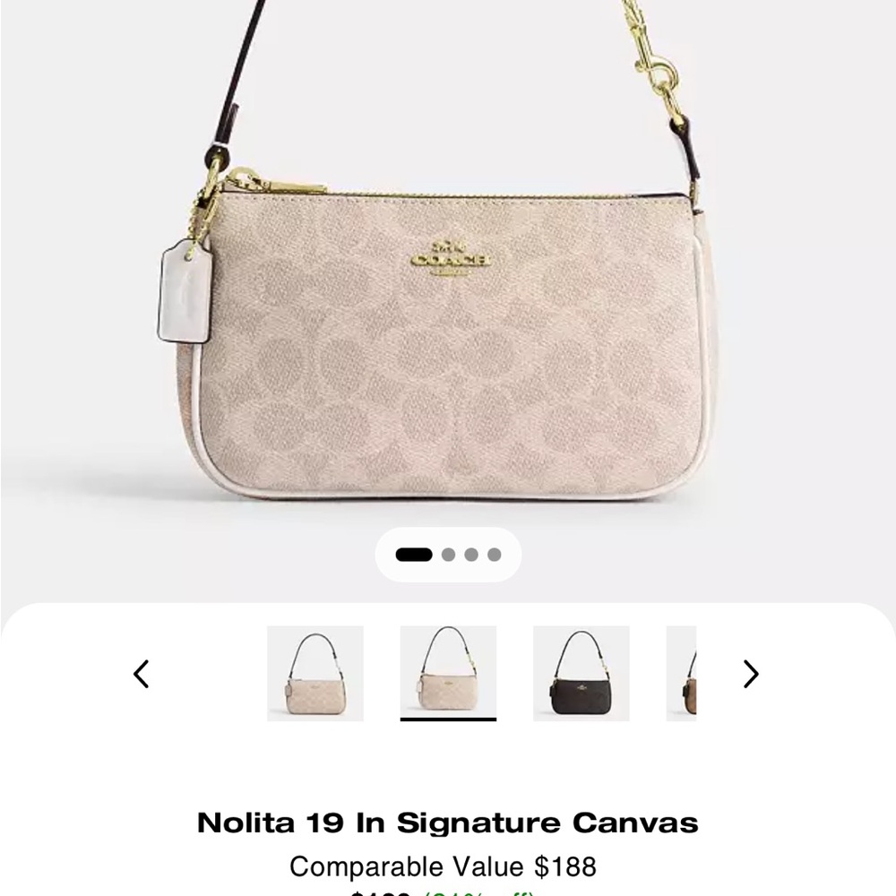 Light Beige Clutch with Gold Hardware and Adjustable Strap